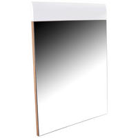 OGLEDALO, 85/87/2 cm steklo, leseni material  - bela, Design, steklo/leseni material (85/87/2cm) - Xora