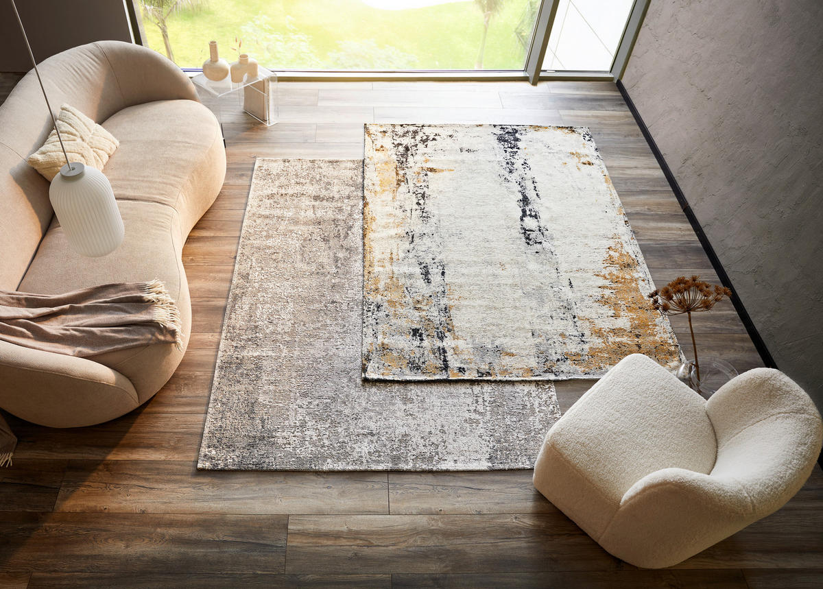 VINTAGE-TEPPICH 80/150 cm Grau  - Grau, Design, Textil (80/150cm) - Novel