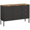 SIDEBOARD  in 120/80/42 cm  - Alufarben/Graphitfarben, Trend, Holzwerkstoff/Metall (120/80/42cm) - Stylife
