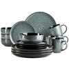 KOMBISERVICE Filippa 16-teilig  - Grün, Trend, Keramik - Mäser