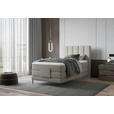 BOXSPRINGBETT 120/200 cm  in Hellgrau  - Hellgrau/Schwarz, Natur, Textil/Metall (120/200cm) - Esposa