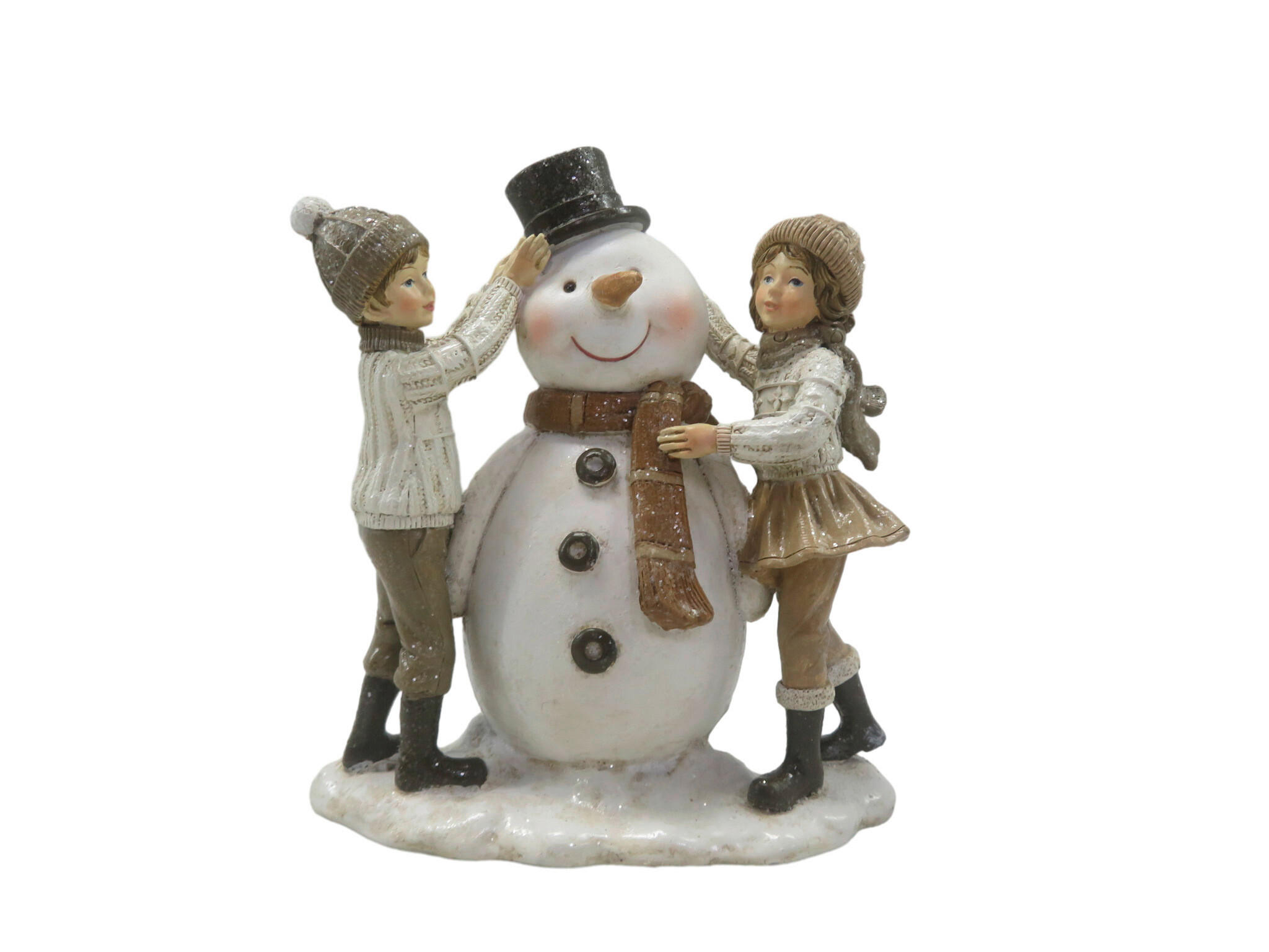 WEIHNACHTSFIGUR  - Creme, Basics, Kunststoff (14,5/7,5/15,5cm) - X-Mas