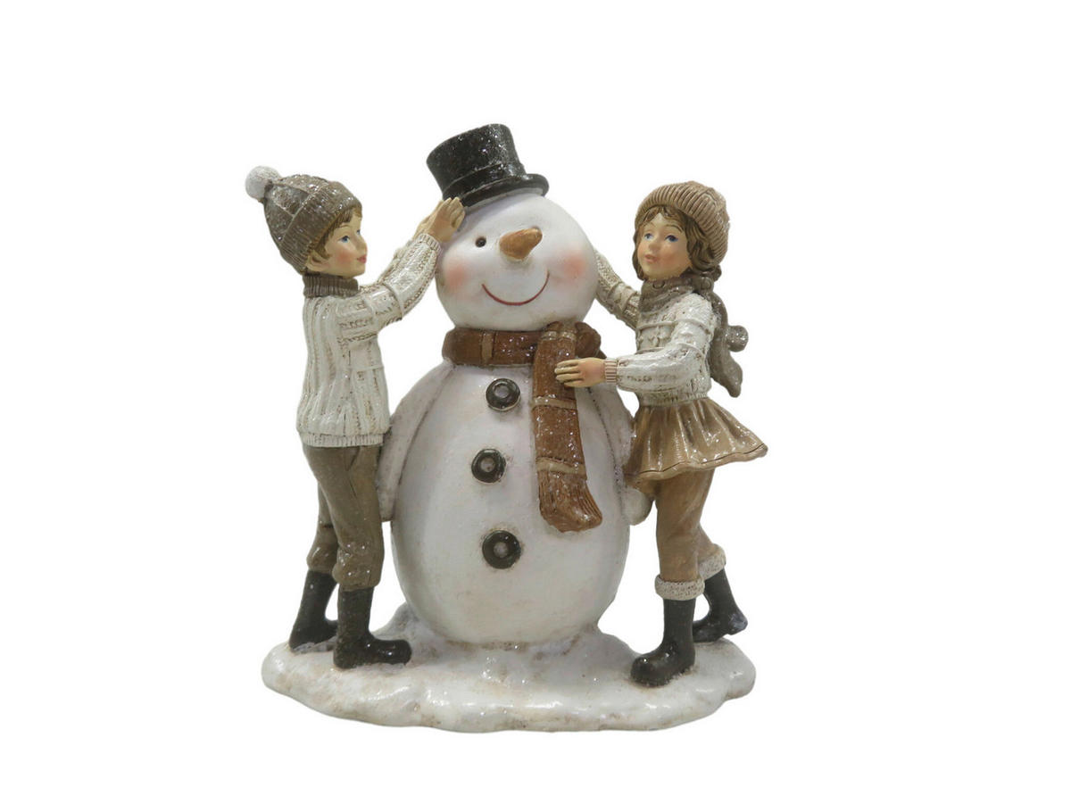 WEIHNACHTSFIGUR  - Creme, Basics, Kunststoff (14,5/7,5/15,5cm) - Cor Mulder
