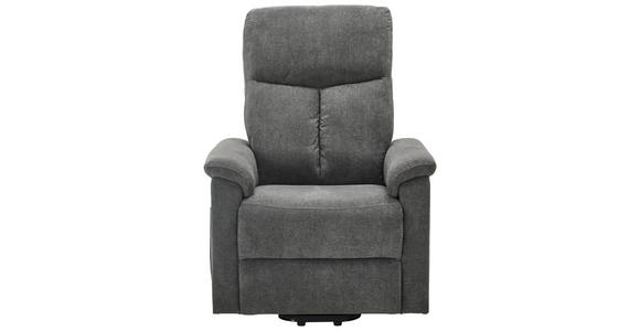 RELAXSESSEL Webstoff Relaxfunktion - Schwarz/Grau, KONVENTIONELL, Kunststoff/Textil (78/110/93cm) - Cantus