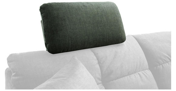 KOPFSTÜTZE - Grün, KONVENTIONELL, Textil (55/28/18cm) - Hom`in
