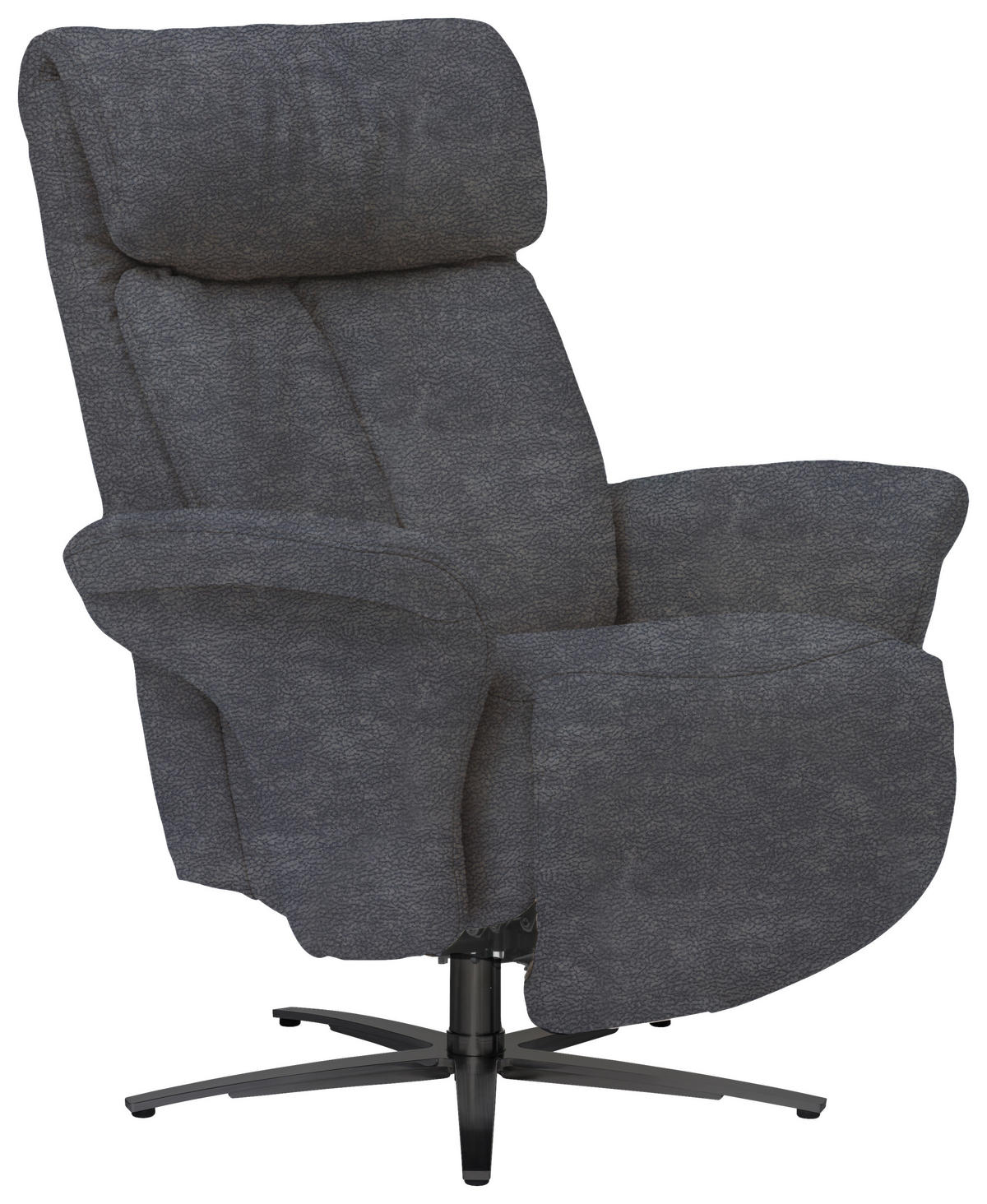 RELAXSESSEL Textil Blau  - Blau/Anthrazit, Design, Textil/Metall (86/109/90cm) - Himolla