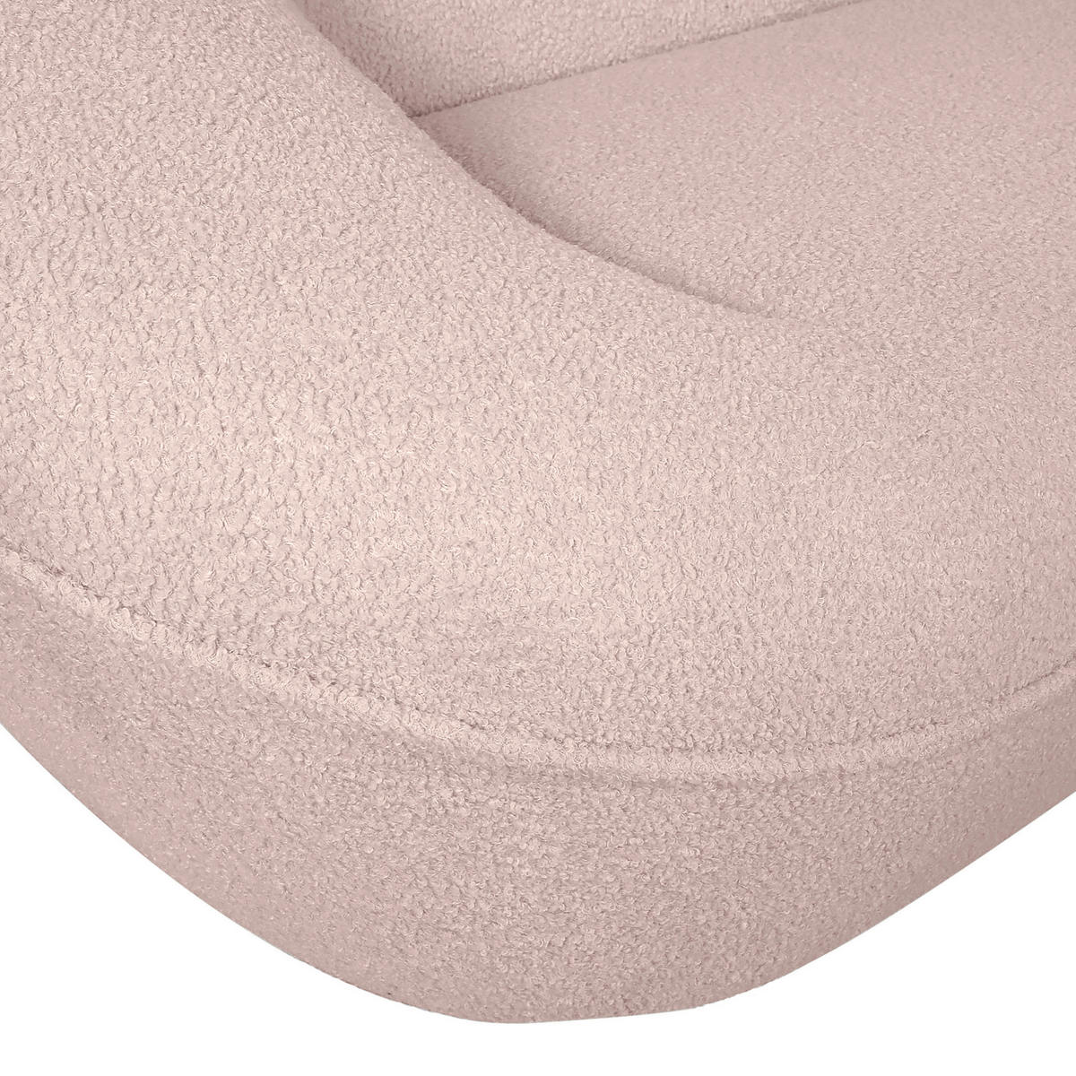 2-SITZER-SOFA in Flachgewebe Rosa  - Schwarz/Rosa, KONVENTIONELL, Kunststoff/Textil (223/79/94cm) - Carryhome
