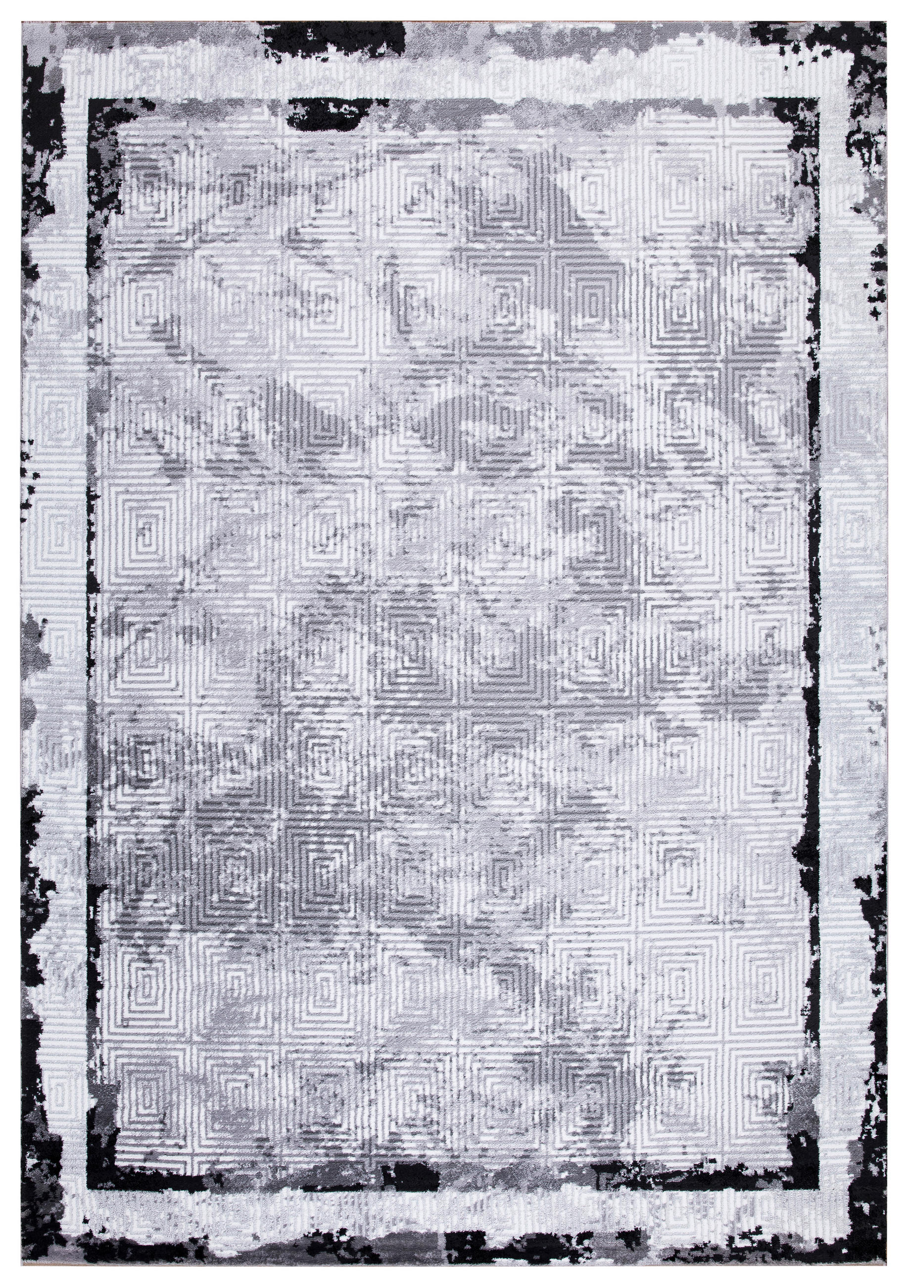 LÄUFER 80/300 cm Eleysa Grau, Schwarz  - Schwarz/Grau, LIFESTYLE, Textil (80/300cm)