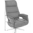 RELAXSESSEL Echtleder Relaxfunktion - Edelstahlfarben/Rot, Design, Leder (75/118/82cm) - Welnova