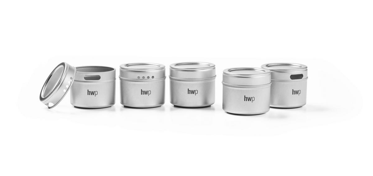 KRYDDASK SET - klar/silver, Basics, metall/plast (6/5,5cm) - Homeware Profession.