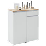 KOMMODE  in 90/102/41 cm  - Eichefarben/Silberfarben, Design, Holz/Holzwerkstoff (90/102/41cm) - Dieter Knoll
