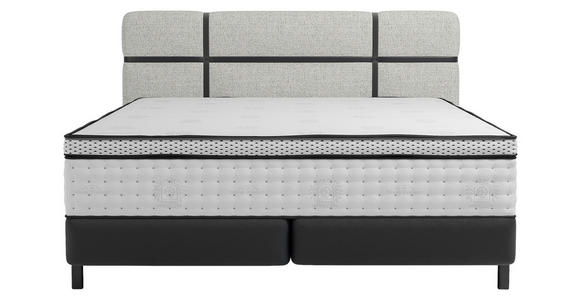 BOXSPRINGBETT 180/200 cm in Creme, Anthrazit - Anthrazit/Creme, Design, Textil/Metall (180/200cm) - Esposa