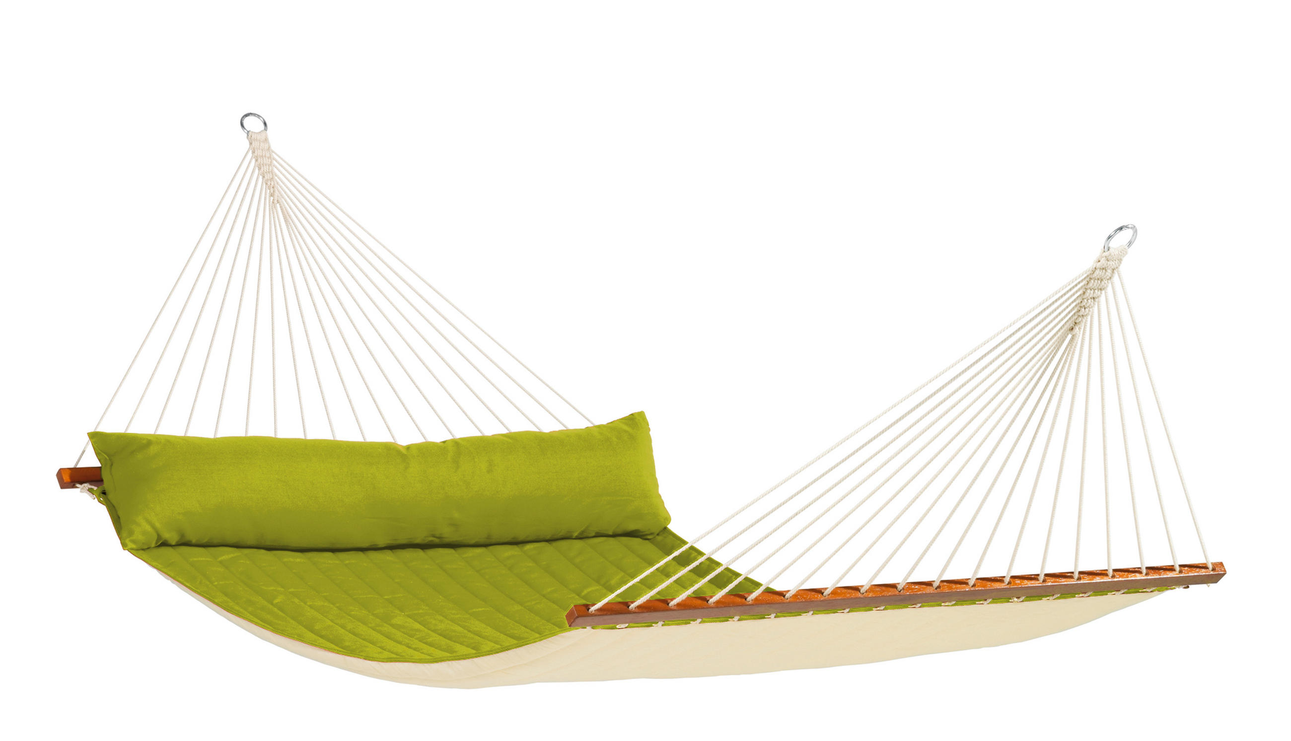 HÄNGEMATTE kingsize bar outd.  - Hellgrün, KONVENTIONELL, Holz/Textil (140/400cm) - La Siesta