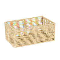 AUFBEWAHRUNGSKÖRBCHEN  - Beige, Basics, Naturmaterialien (24,5/10/15cm) - Wenko