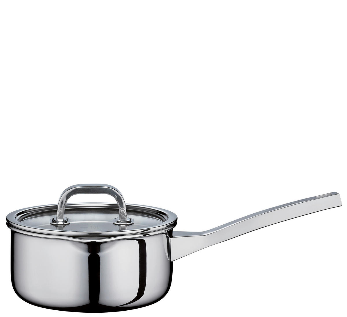 STIELKASSEROLLE FINESSE2+ 1.4 L  - Transparent/Silberfarben, Basics, Glas/Kunststoff (16/7,5cm) - Spring