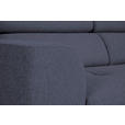 ECKSOFA Blau Struktur  - Blau/Schwarz, Design, Kunststoff/Textil (284/205cm) - Xora