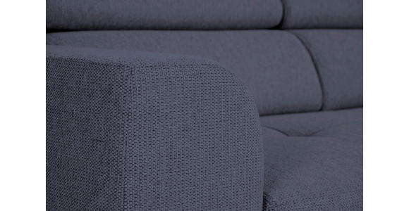 ECKSOFA Blau Struktur - Blau/Schwarz, Design, Kunststoff/Textil (284/205cm) - Xora