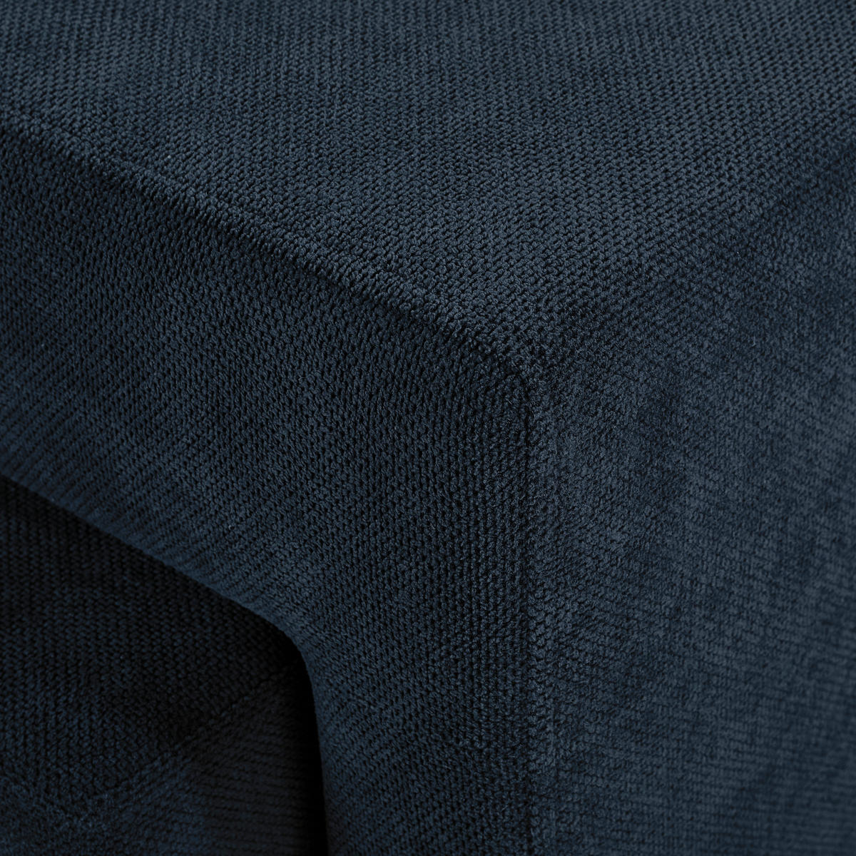 ECKSOFA Dunkelblau Webstoff  - Schwarz/Dunkelblau, KONVENTIONELL, Holz/Textil (283/244cm) - Carryhome