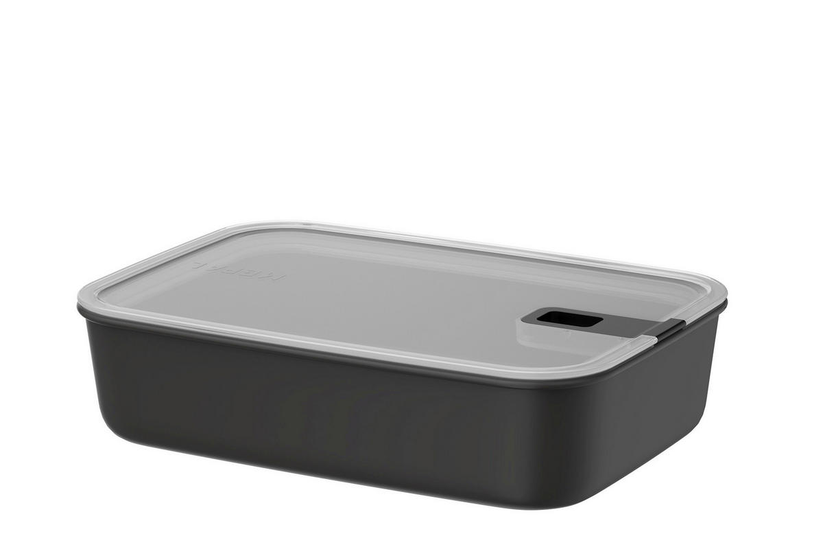 FRISCHHALTEDOSE Easyclip 2,25 L  - Klar/Schwarz, Basics, Kunststoff (19,8/7,0/27,8cm) - Mepal