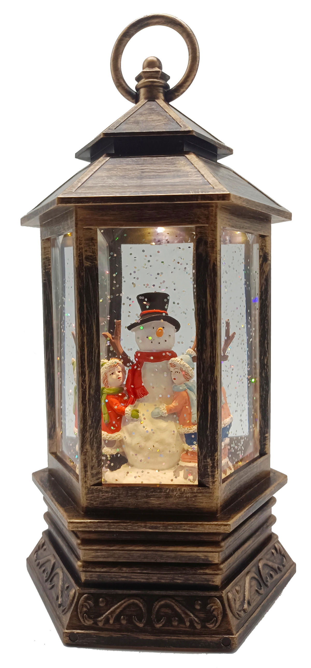 FELINAR CU LED - maro/transparent, Konventionell, plastic (14,3/26/12,5cm) - X-Mas