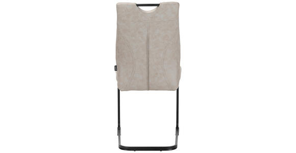 STUHL-SET 4 Stück  in Mikrofaser  - Schwarz/Braun, Design, Textil/Metall (43/97/57cm) - Xora