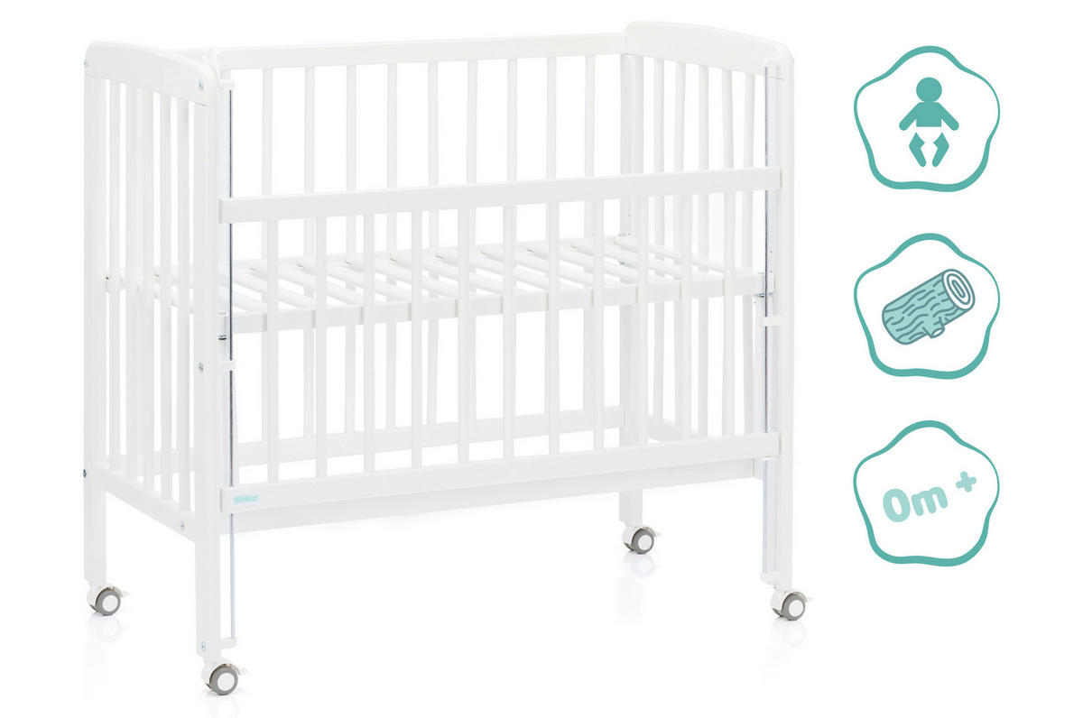POMOĆNI KREVET  Nino  - bijela, Basics, drvo (94/69/85cm) - Fillikid
