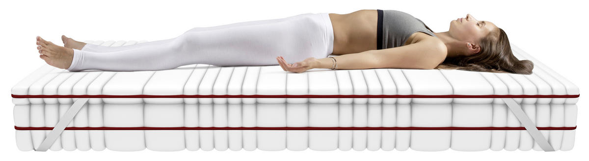 MATRATZENSET 100/200 cm  - Weiß, Basics, Textil (100/200cm) - Chameo