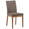 STUHL  in beflockt  - Eichefarben/Braun, Konventionell, Holz/Textil (47/95/60cm) - Cantus