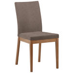 STUHL in Holz, Textil Braun, Eichefarben  - Eichefarben/Braun, KONVENTIONELL, Holz/Textil (47/95/60cm) - Cantus