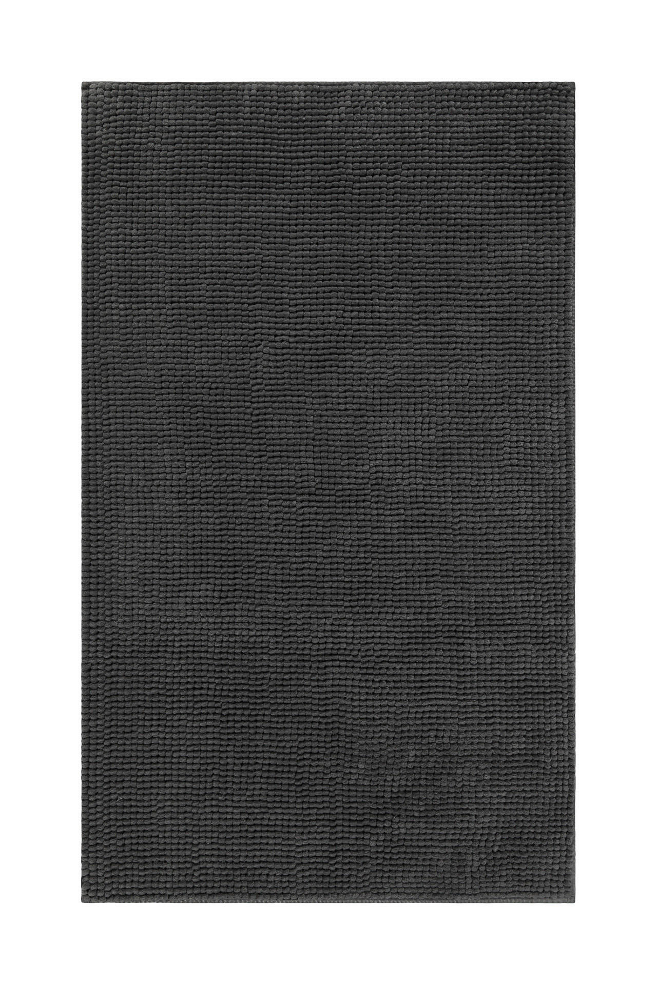 BADTEPPICH Anthrazit, Grau 60/50 cm  - Anthrazit/Grau, Basics, Kunststoff/Textil (60/50cm) - WECON HOME