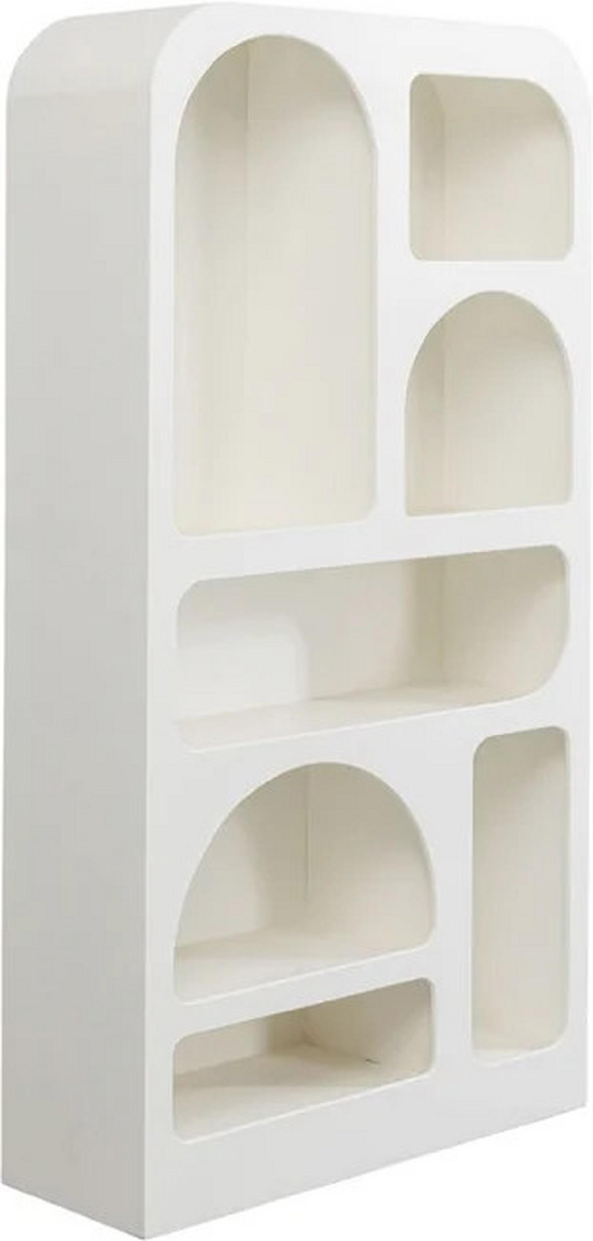 REGAL Weiß  95/180/32 cm  - Weiß, Design, Holzwerkstoff (95/180/32cm) - Kare-Design