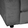 ECKSOFA Anthrazit Cord  - Anthrazit/Schwarz, Design, Kunststoff/Textil (240/175cm) - Landscape