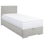 BOXBETT 90/200 cm  in Ecru  - Chromfarben/Ecru, KONVENTIONELL, Kunststoff/Textil (90/200cm) - Carryhome