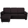 ECKSOFA in Flachgewebe Anthrazit  - Chromfarben/Anthrazit, Konventionell, Textil/Metall (163/250cm) - Beldomo System