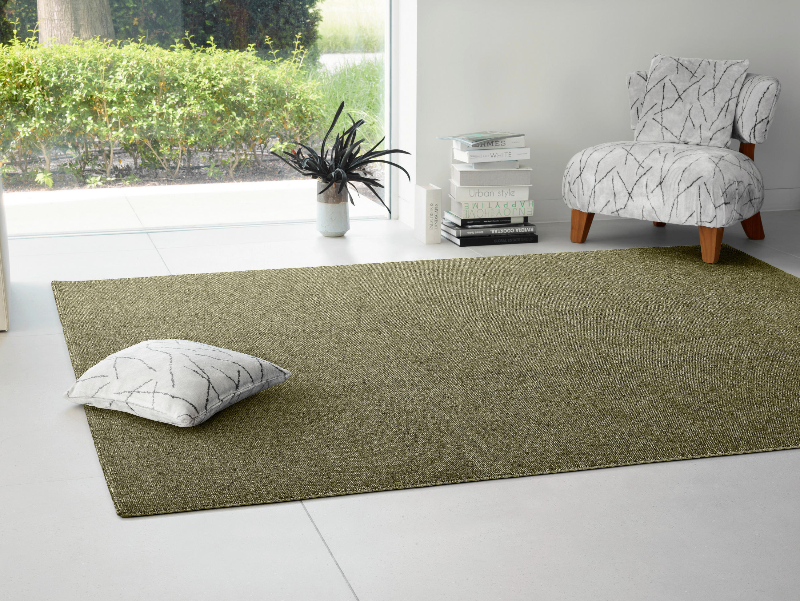 WEBTEPPICH 160/230 cm Marseille Olivgrün  - Olivgrün, KONVENTIONELL, Textil (160/230cm) - Dieter Knoll
