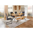 SITZBANK 160/45/35 cm  in Wildeiche  - Wildeiche/Eichefarben, Natur, Holz/Metall (160/45/35cm) - Carryhome