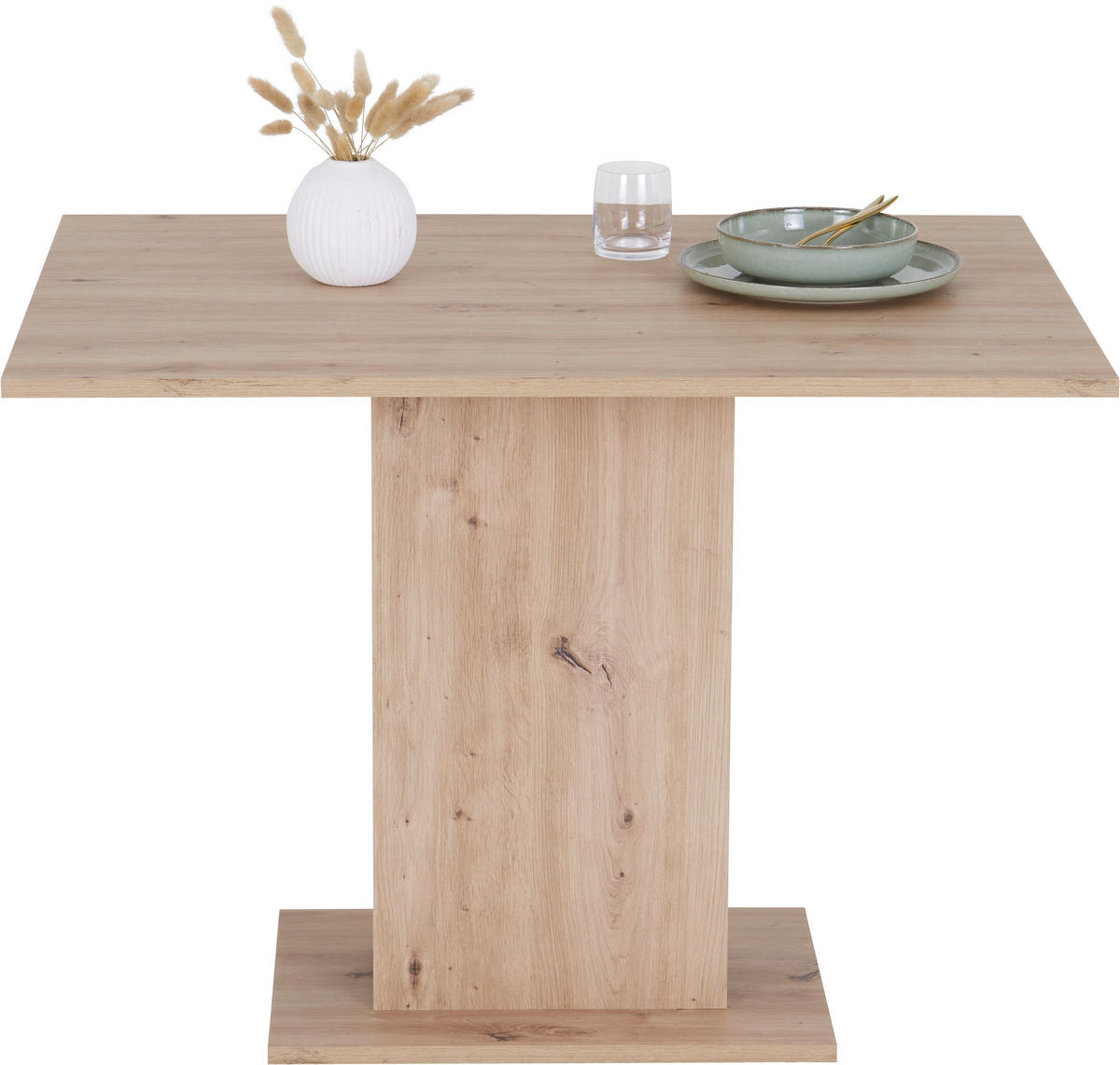 ESSTISCH rechteckig Eiche Artisan  - Schwarz/Eiche Artisan, KONVENTIONELL, Holzwerkstoff (100/75/72,5cm) - home24