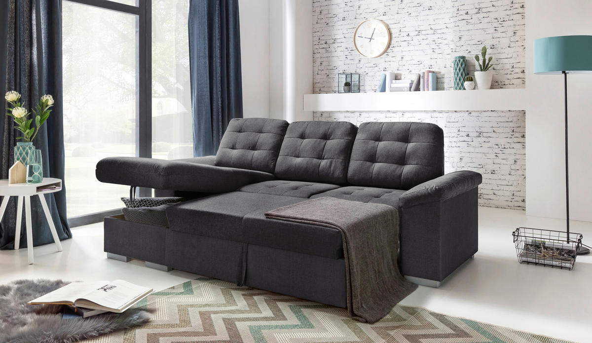 SEDEŽNA GARNITURA, mikrovlakna  - Moderno, tekstil (148/232cm) - Stylife