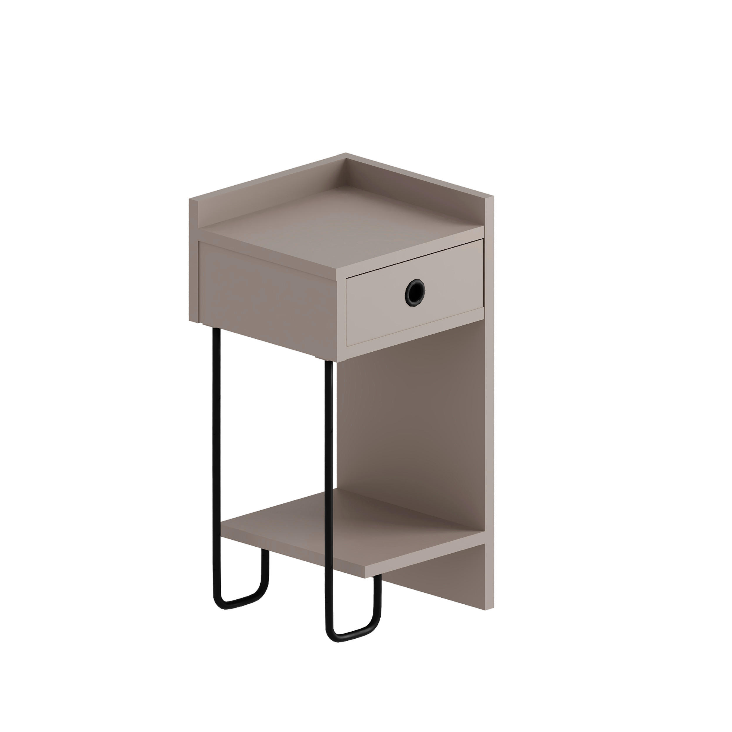 Livetastic Kindernachtschrank Mokka 32x61x30 cm