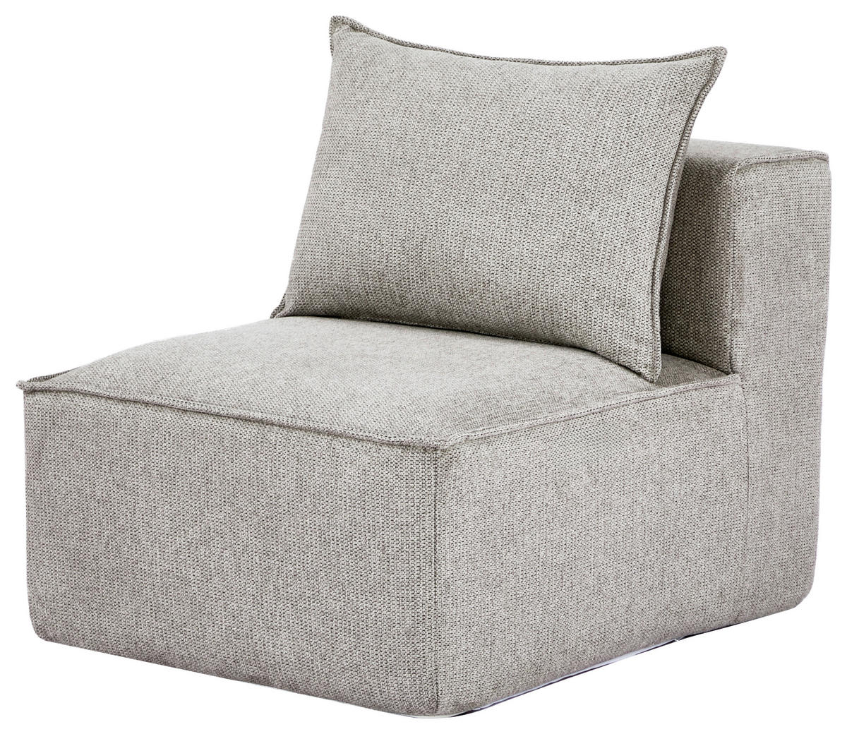 SOFAELEMENT in Webstoff Naturfarben  - Naturfarben, Design, Kunststoff/Textil (71/80/90cm) - Carryhome