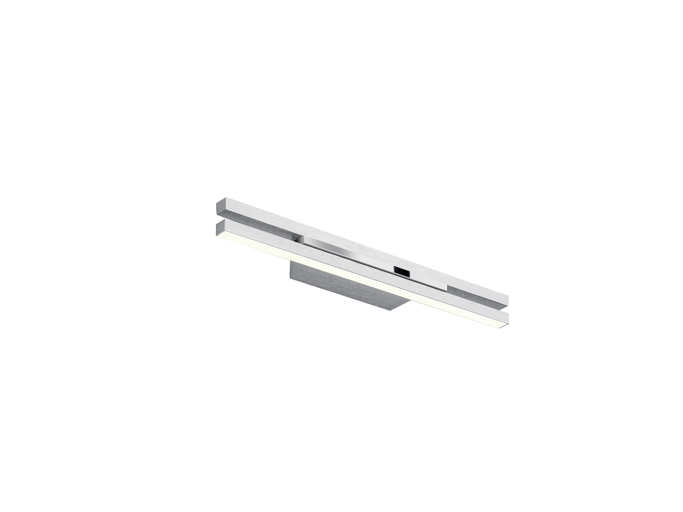 LED-WANDLEUCHTE Ben 40/4/7 cm   - Nickelfarben, Design, Metall (40/4/7cm) - elements by BANKAMP