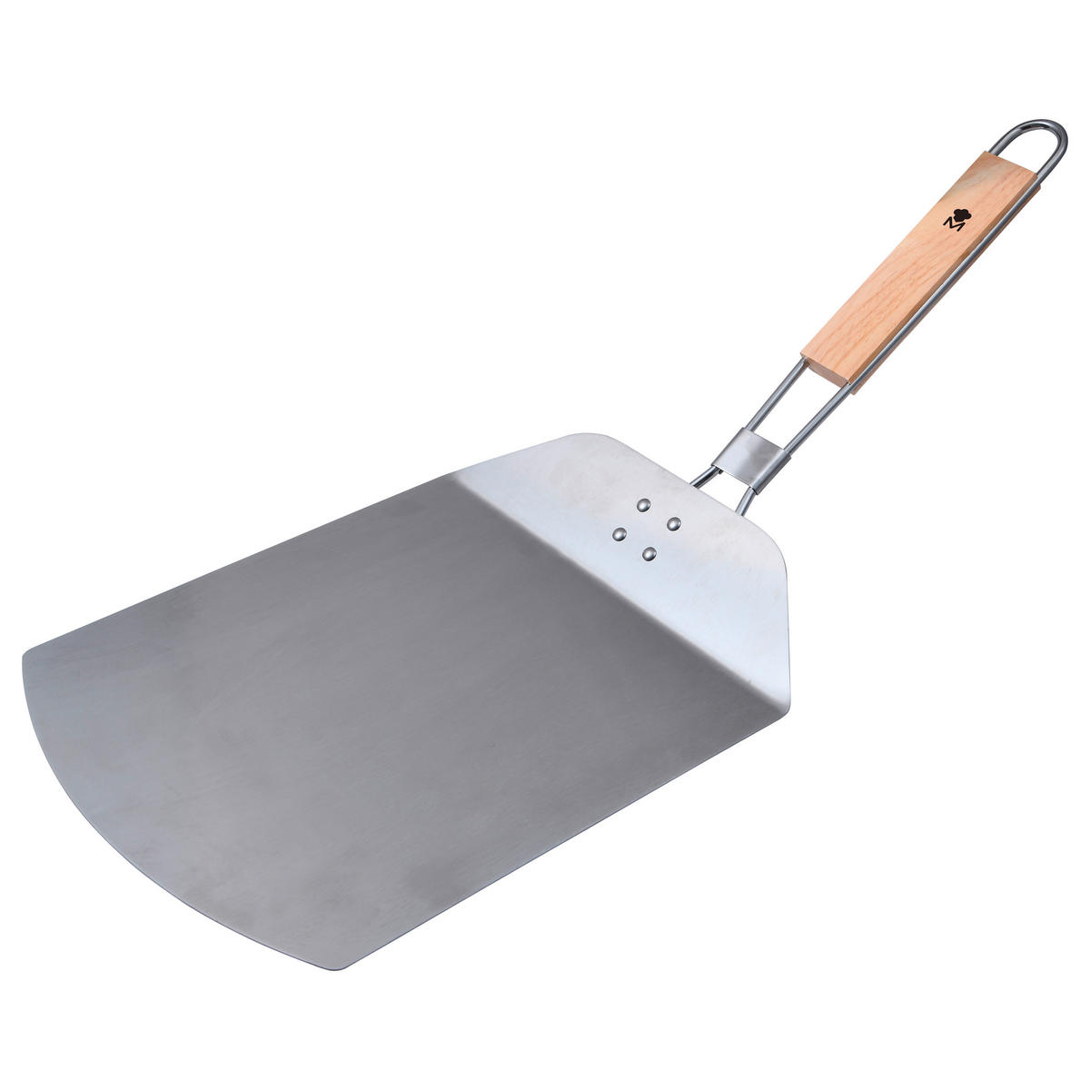 PIZZASCHAUFEL   - Silberfarben, Basics, Holz/Metall (6/33/25cm) - Masterpro