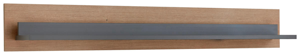 WANDBOARD  160/22/21,6 cm  - Eichefarben/Dunkelgrau, KONVENTIONELL, Holzwerkstoff (160/22/21,6cm) - Xora