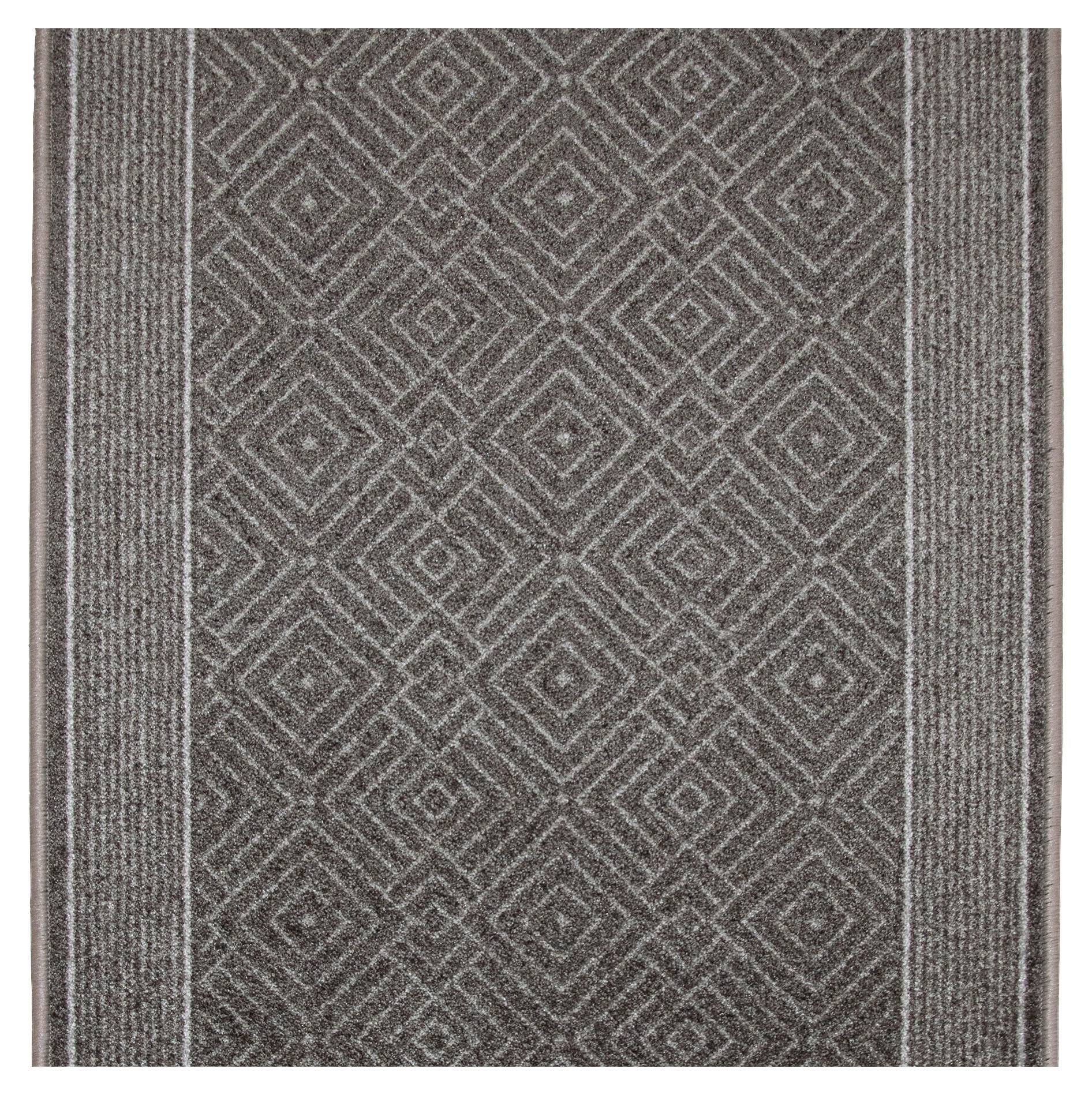 LÄUFER 67 cm Lund  - Graubraun, KONVENTIONELL, Kunststoff/Textil (67cm) - Esposa
