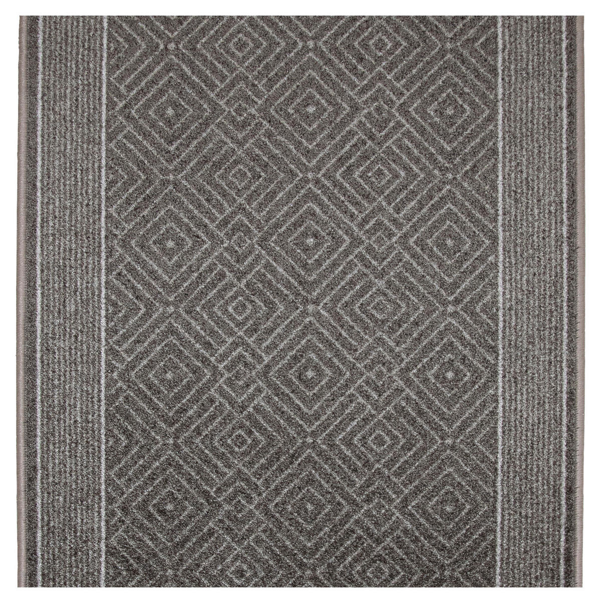 LÄUFER 100 cm Lund  - Graubraun, KONVENTIONELL, Kunststoff/Textil (100cm) - Esposa