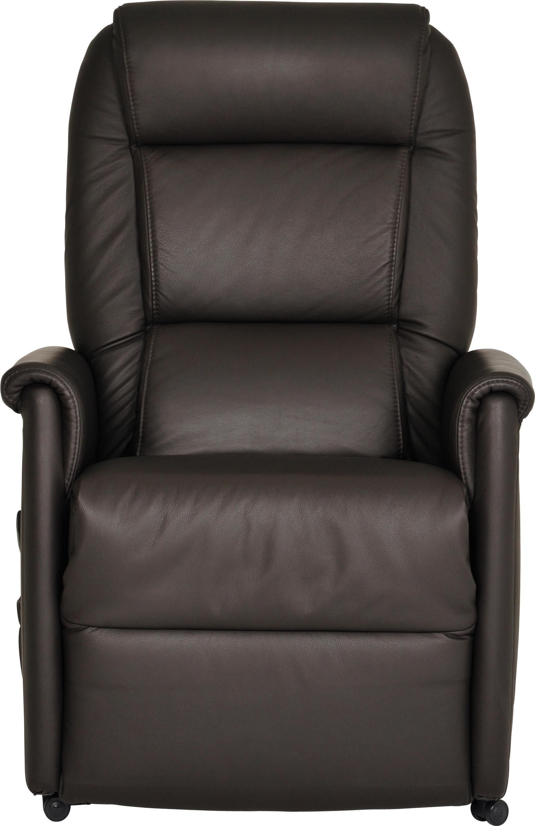 FERNSEHSESSEL in Dunkelbraun  - Dunkelbraun/Schwarz, Konventionell, Leder/Kunststoff (69/105/82cm) - Himolla