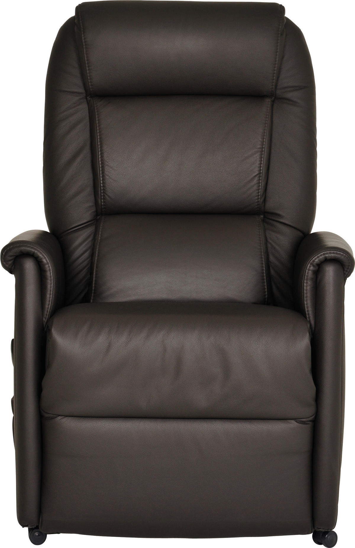 FERNSEHSESSEL in Dunkelbraun  - Dunkelbraun/Schwarz, Konventionell, Leder/Kunststoff (69/105/82cm) - Himolla