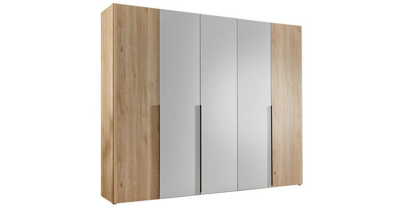 SCHLAFZIMMER 180/200 cm in Weiß, Eichefarben - Eichefarben/Weiß, KONVENTIONELL, Holzwerkstoff (180/200cm) - Carryhome