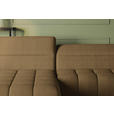ECKSOFA Olivgrün Flachgewebe Rücken echt, Kopfteilverstellung, Sitztiefenverstellung  - Schwarz/Olivgrün, KONVENTIONELL, Textil/Metall (175/272cm) - Carryhome