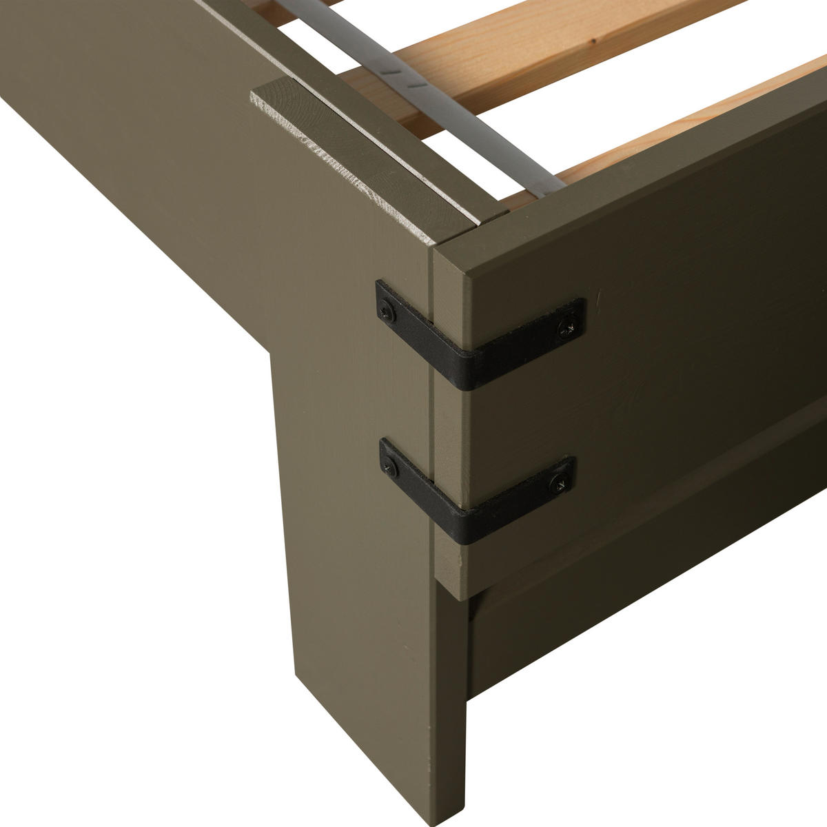 BETT 200/90 cm  in Grün  - Grün, Design, Holz (200/90cm) - Livetastic